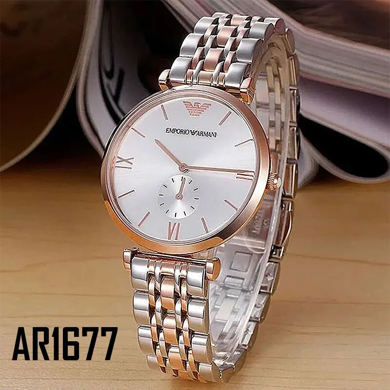 Emporio Armani Two-tone Couple Watch- AR1677-AR1926